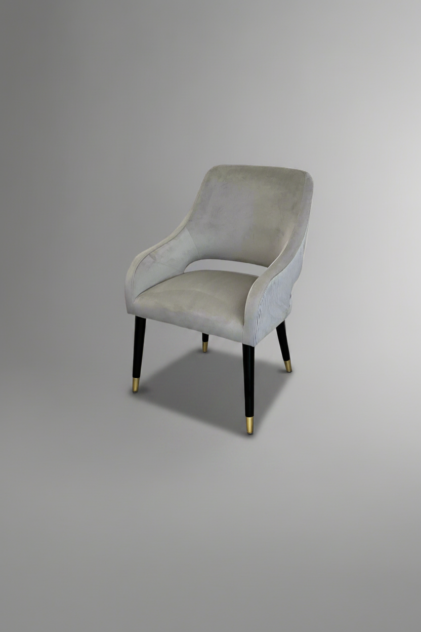 Ophelia Chair | Silver Velvet