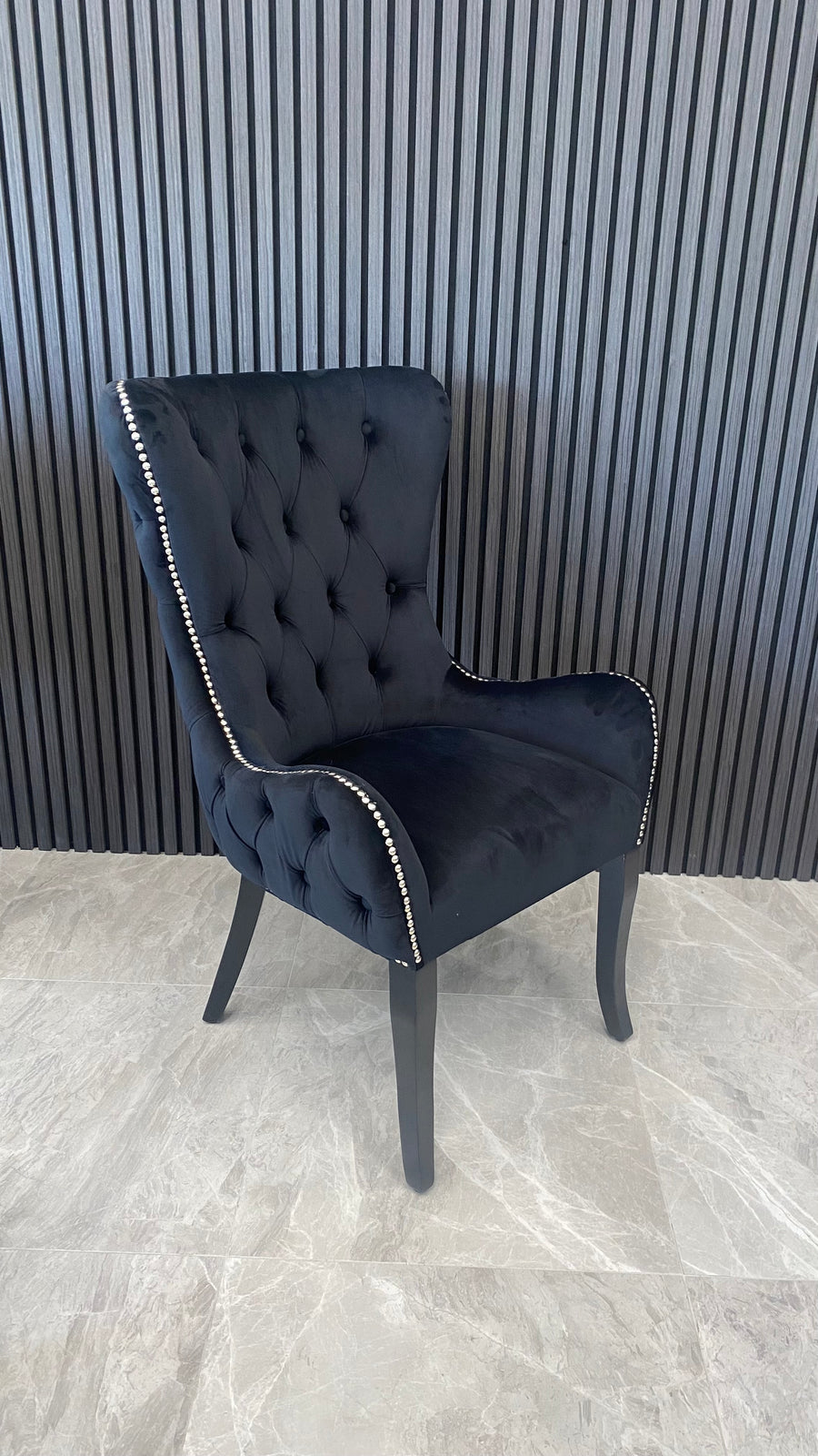 Trudeau Armchair | Black Velvet
