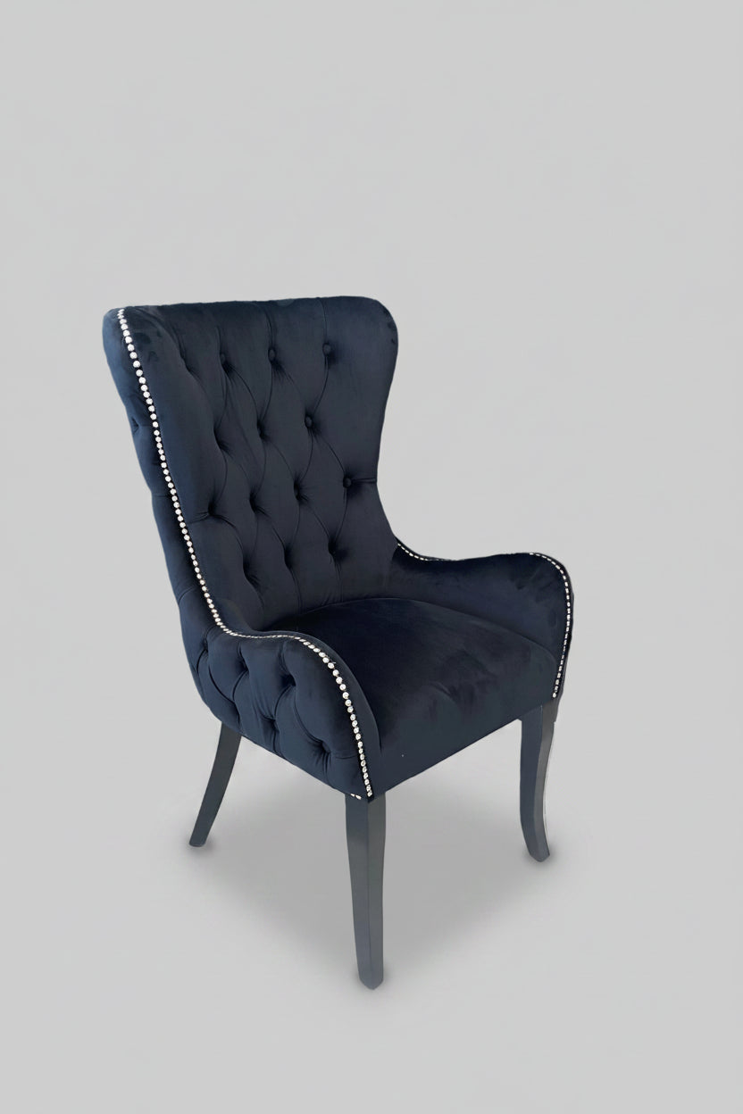 Trudeau Armchair | Black Velvet