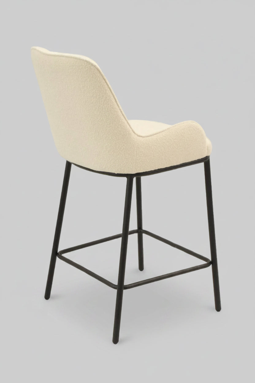 Ella Barstool | White Boucle