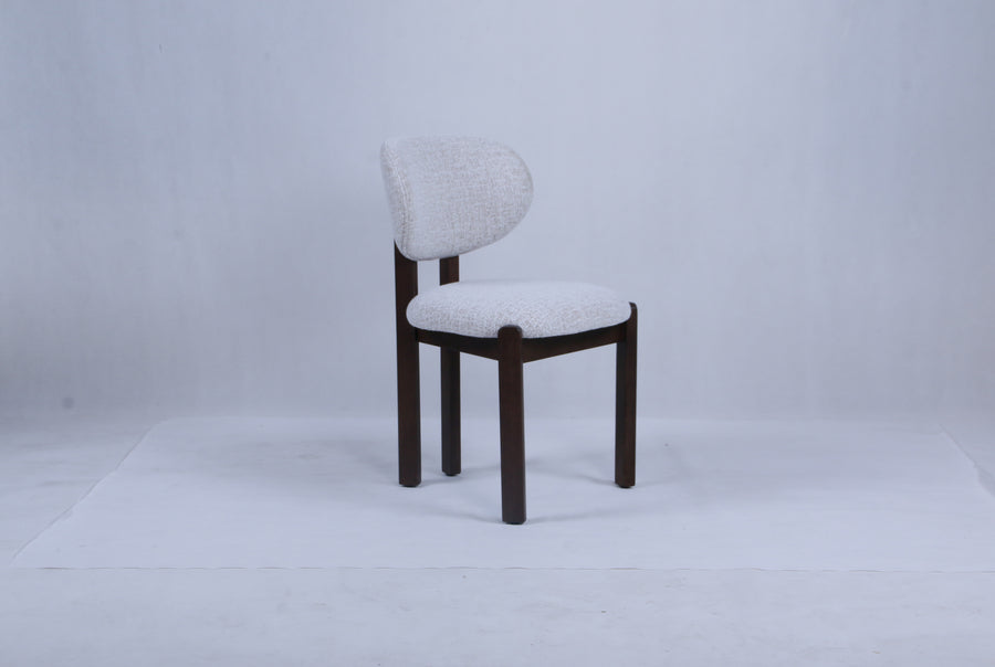 Dove Chair | Walnut Wood - Wheat Fabric