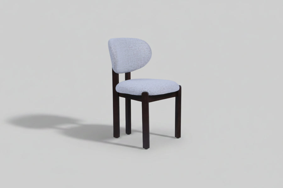 Dove Chair | Walnut Wood - Wheat Fabric