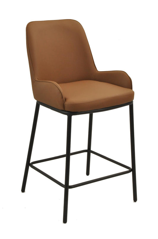 Ella Barstool | Tan PU Leather