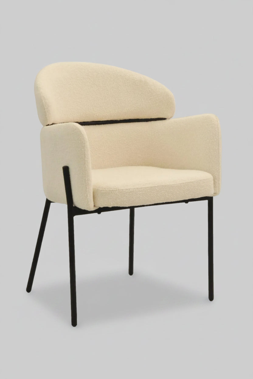 Oslo Chair | White Boucle