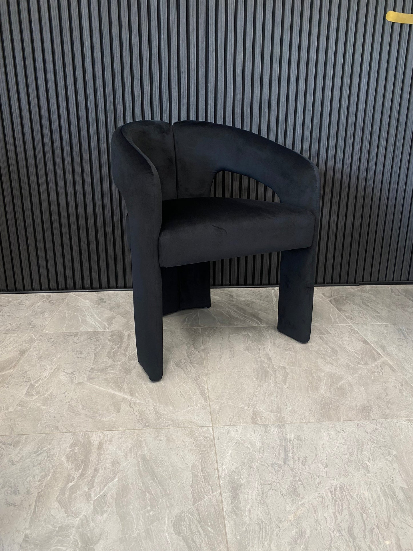 Avalon Chair | Black Velvet Fabric