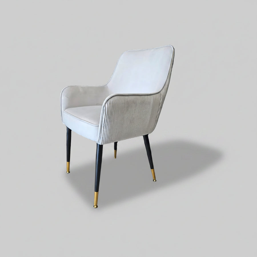 Madrid Chair | Silver Velvet