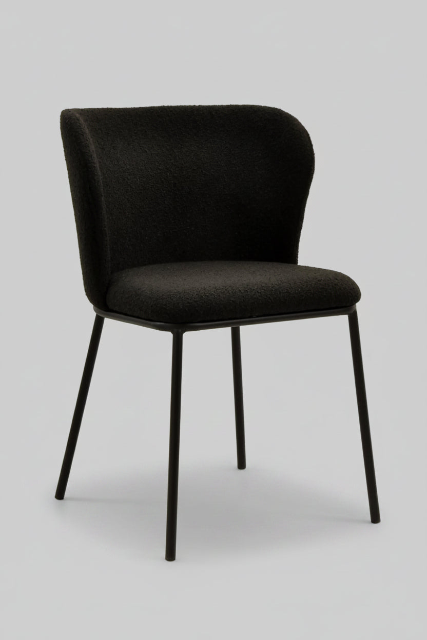 Clara Chair | Black Boucle