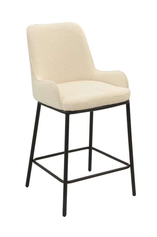 Ella Barstool | White Boucle