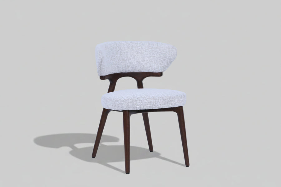 Nairobi Chair | Walnut Wood - Wheat Fabric