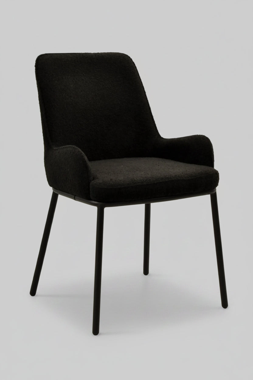 Ella Chair | Black Boucle