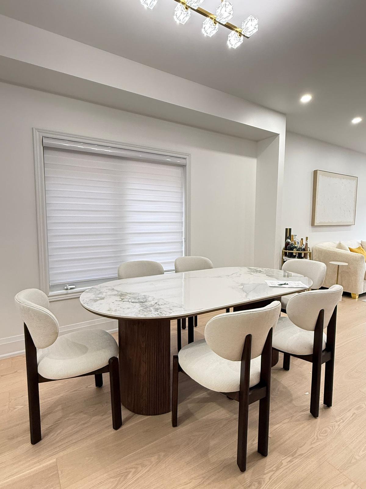 Dove Chair | Walnut Wood - OffWhite Boucle