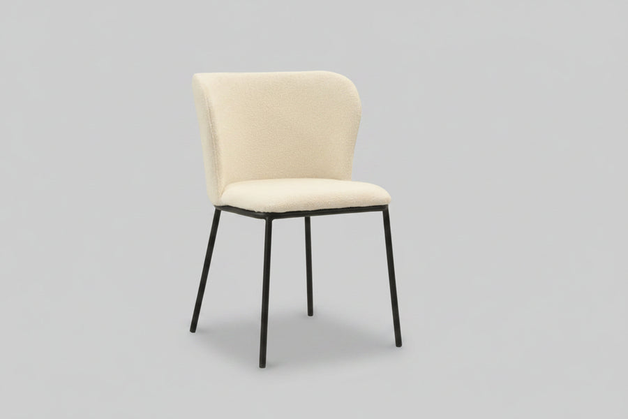 Clara Chair | White Boucle