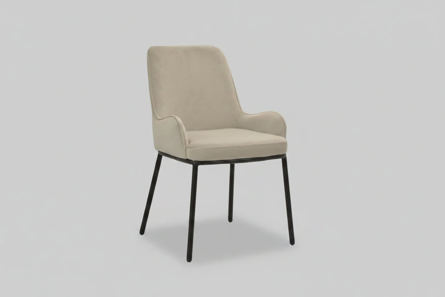 Ella Chair | Silver Fabric