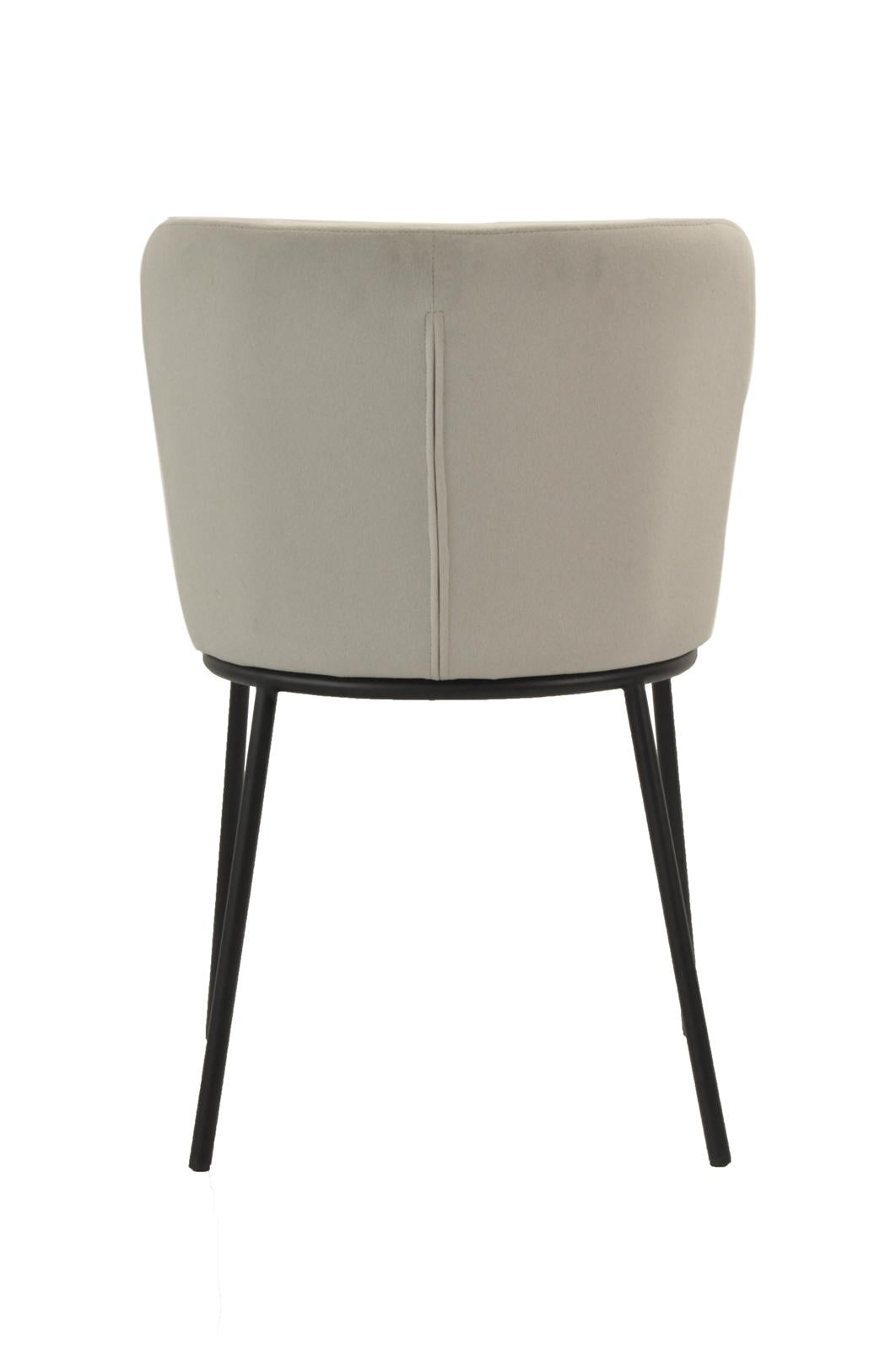 Clara Chair | Light Grey Fabric