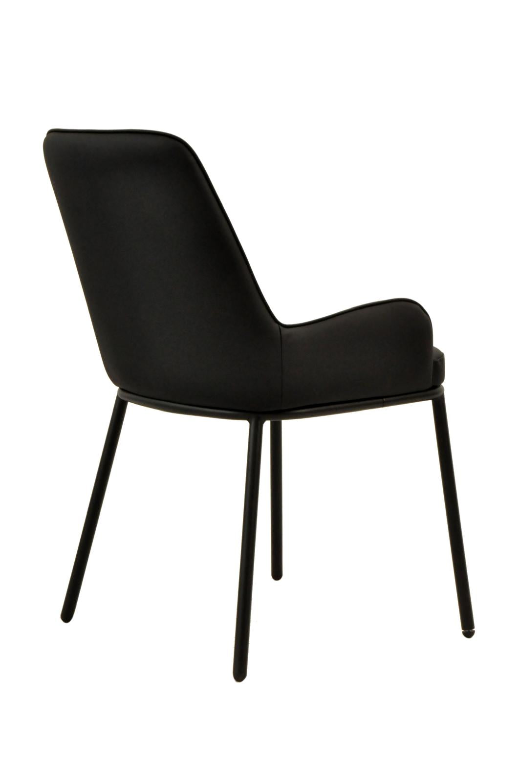 Ella Chair | Black Pu Leather