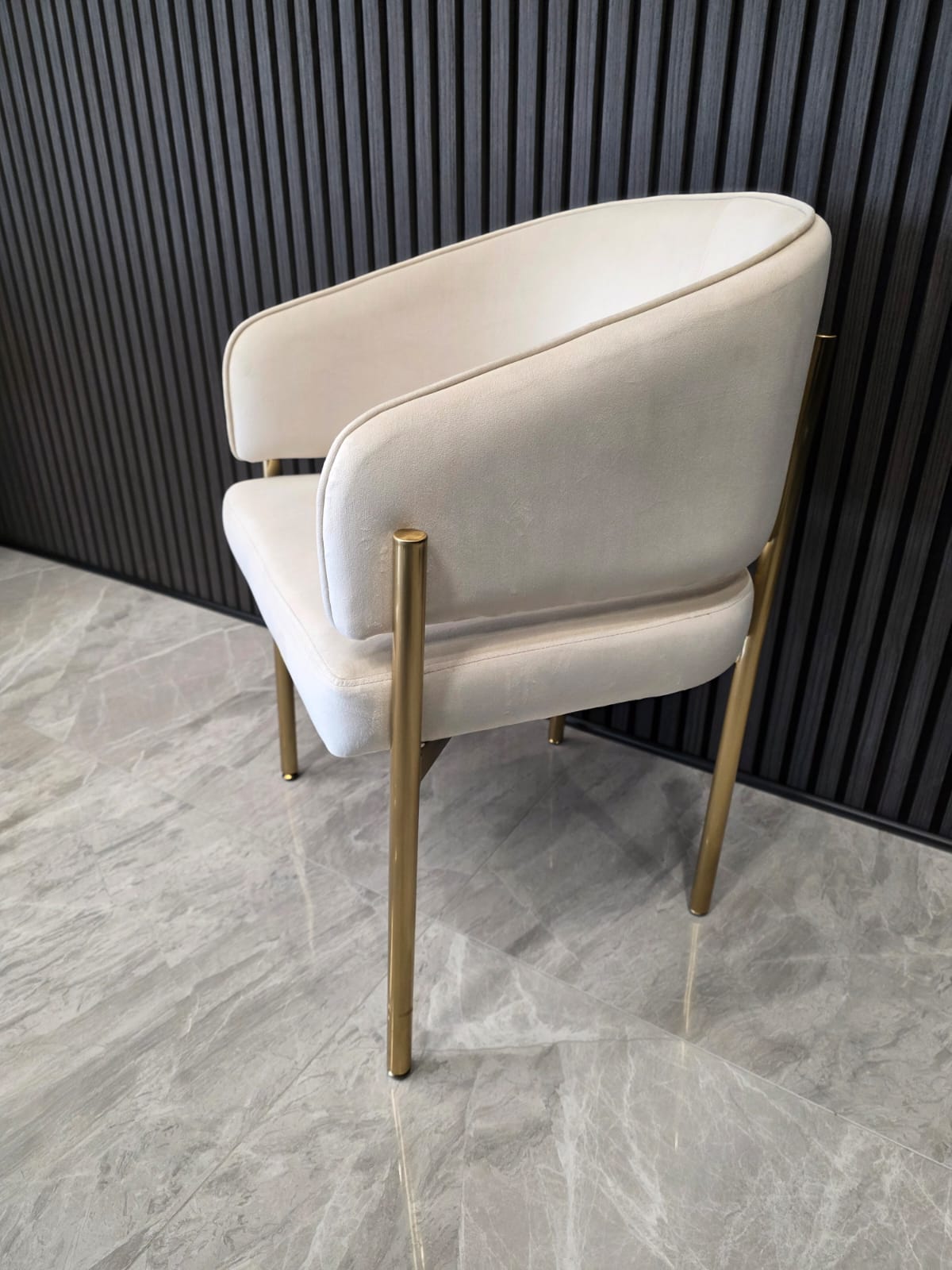 Ophelia Chair | Offwhite Velvet