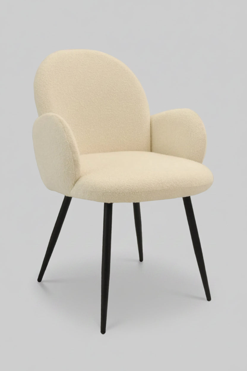 Eden Chair | White Boucle