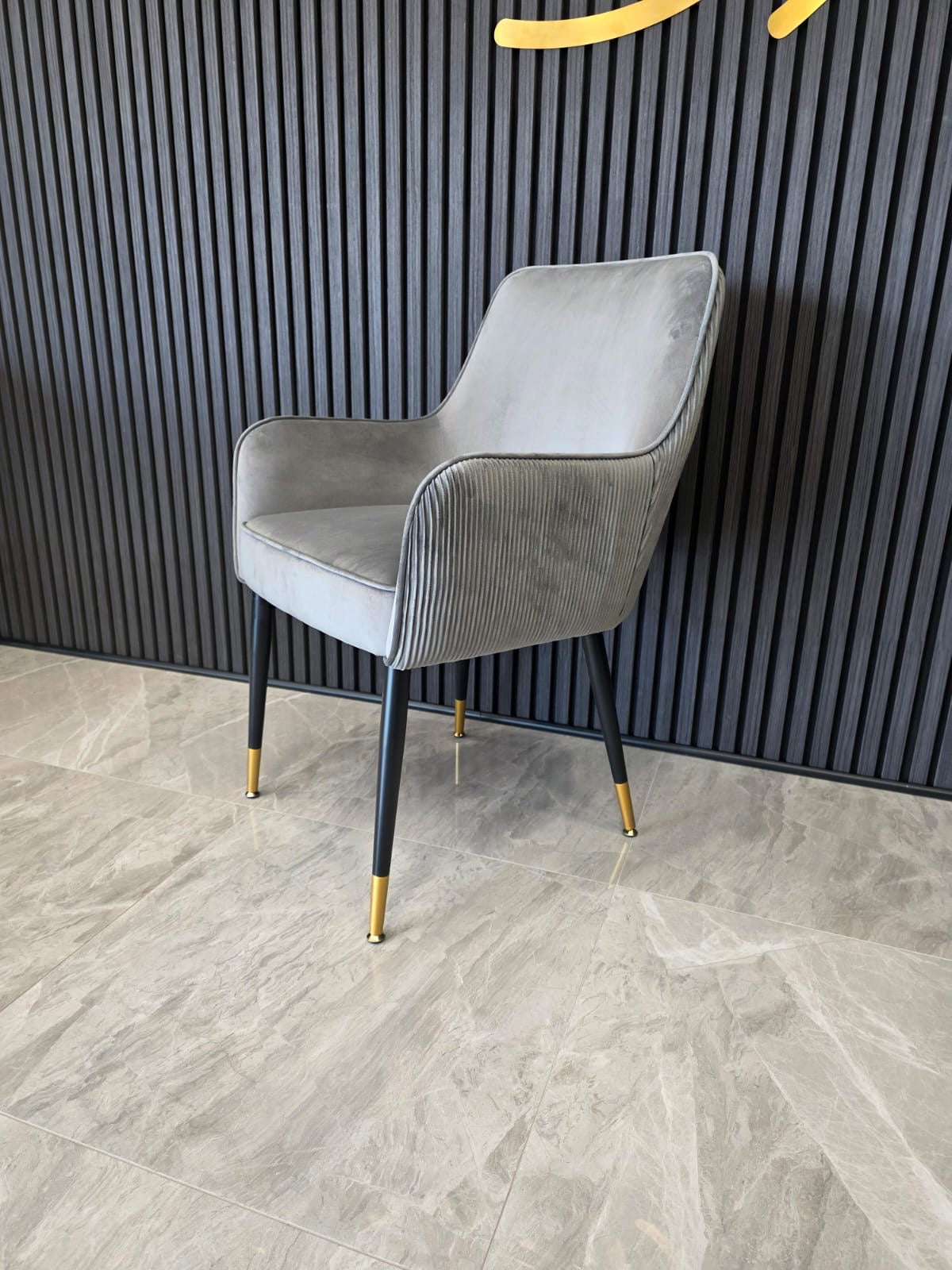 Madrid Chair | Grey Velvet