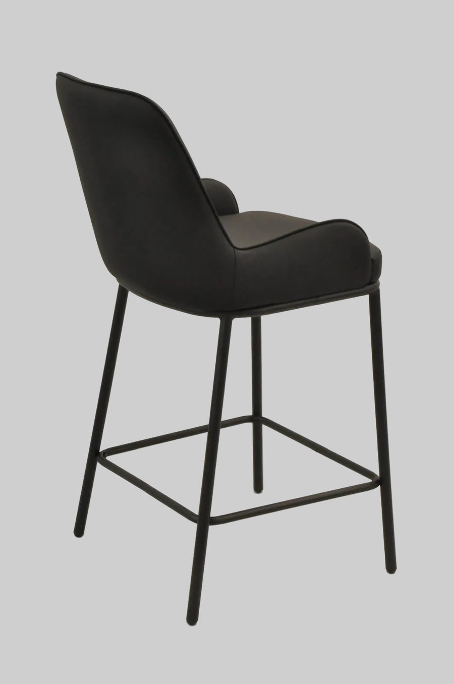 Ella Barstool | Black PU Leather