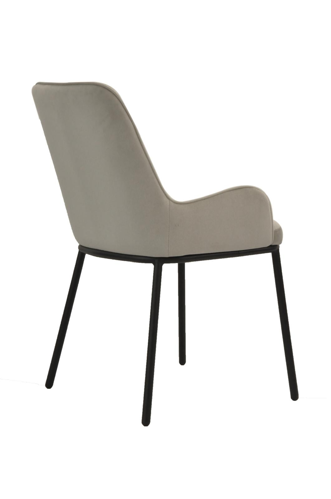 Ella Chair | Silver Fabric