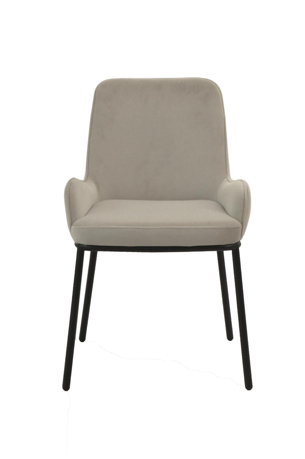 Ella Chair | Silver Fabric