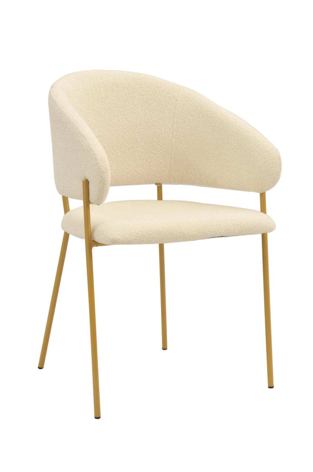 Roma Chair | White Boucle