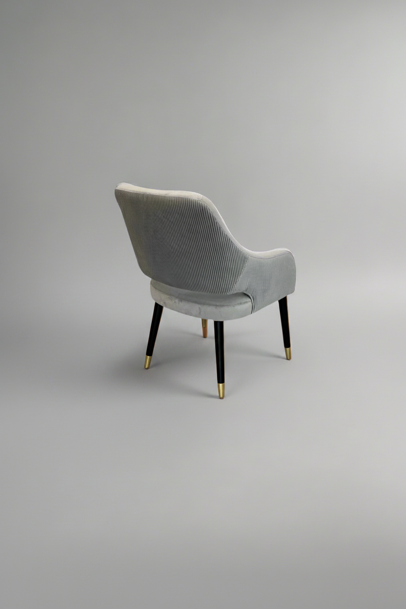 Ophelia Chair | Silver Velvet