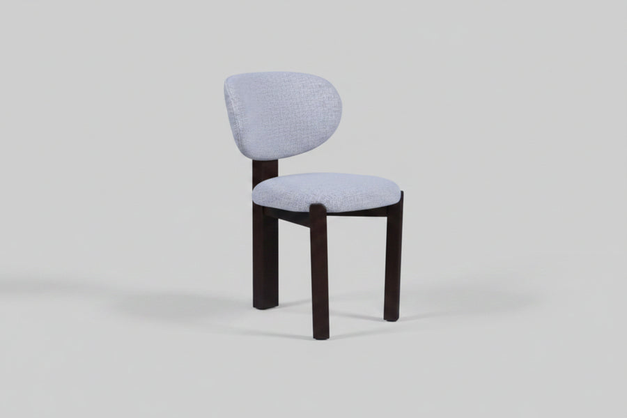Dove Chair | Walnut Wood - Wheat Fabric