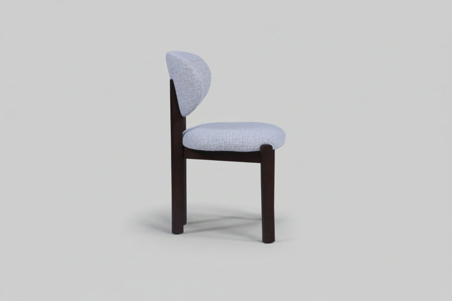 Dove Chair | Walnut Wood - Wheat Fabric