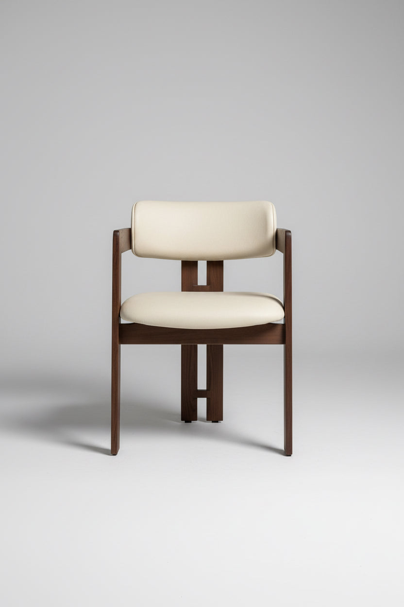 Ebony Chair | Walnut - Velvet Fabric
