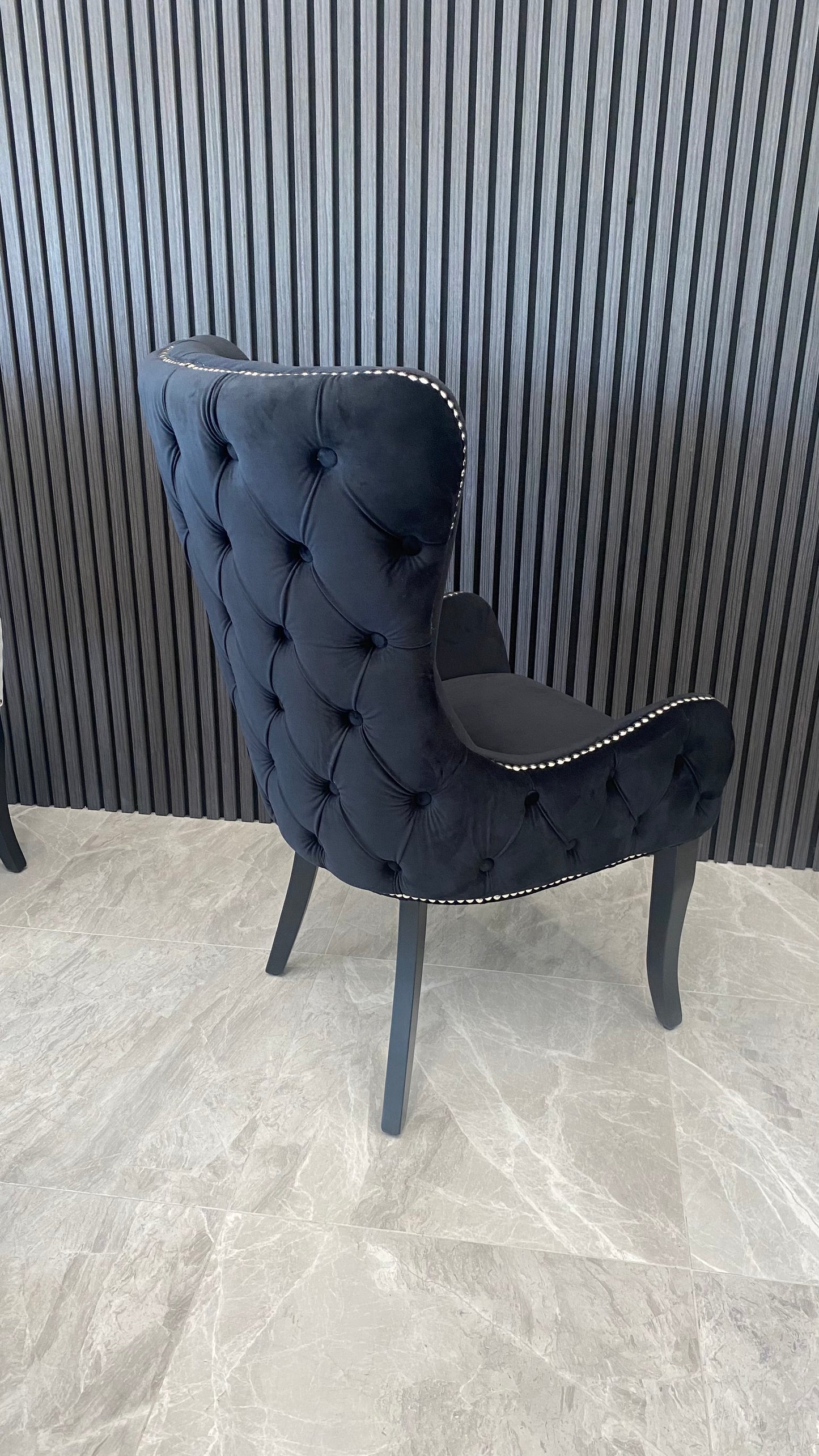 Trudeau Armchair | Black Velvet