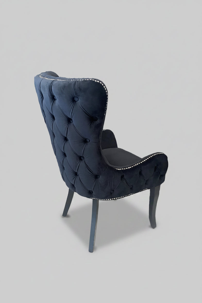 Trudeau Armchair | Black Velvet