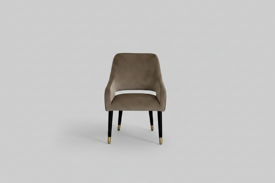 Ophelia Chair | Mink Velvet