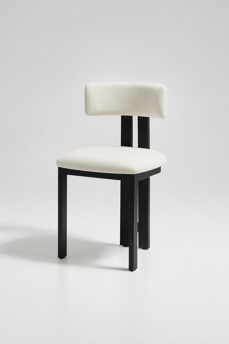 Arista Chair | Black Wood - Offwhite Linen