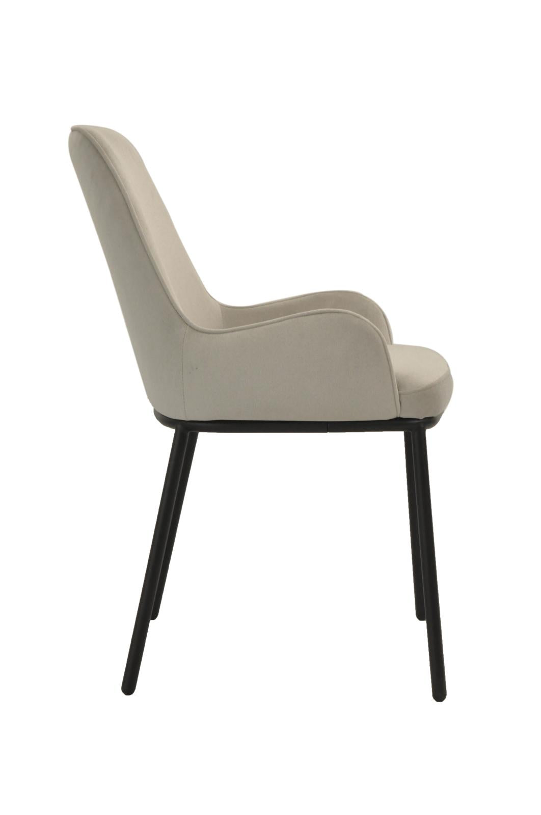Ella Chair | Silver Fabric