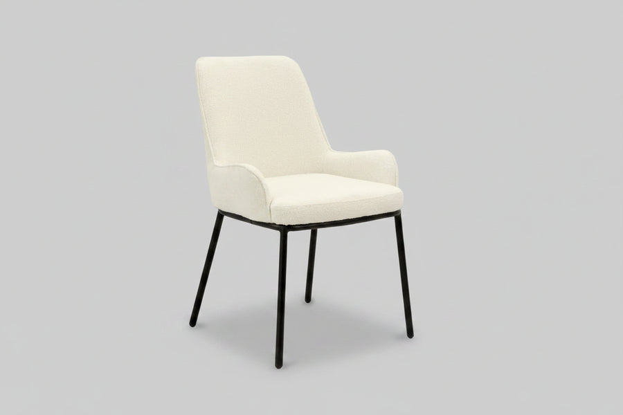 Ella Chair | White Boucle