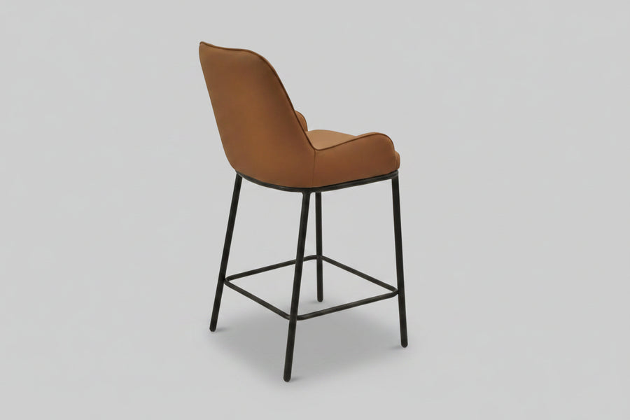 Ella Barstool | Tan PU Leather