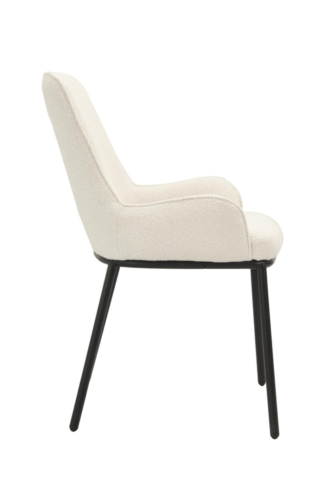 Ella Chair | White Boucle