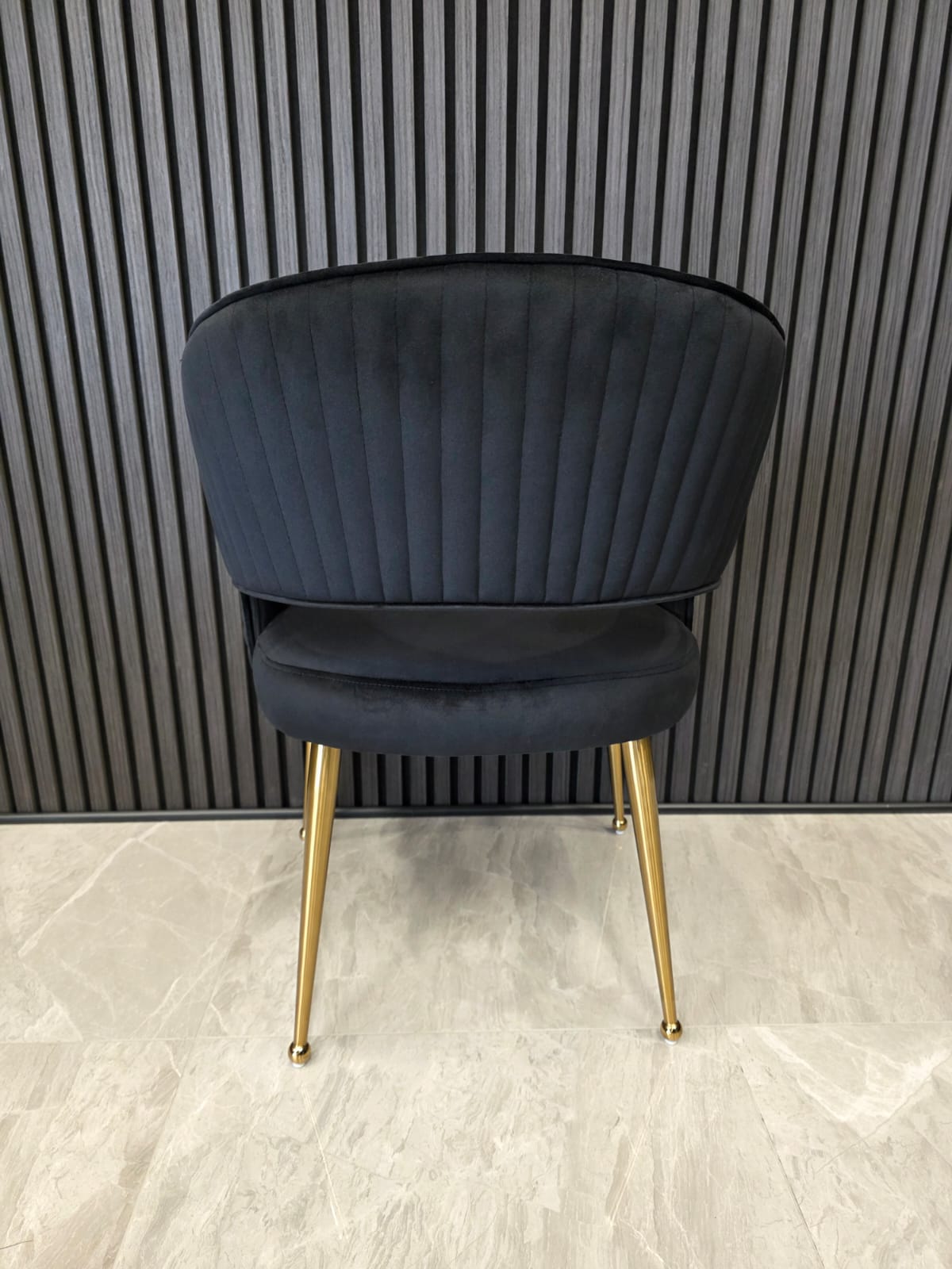 Bella Chair| Black Velvet