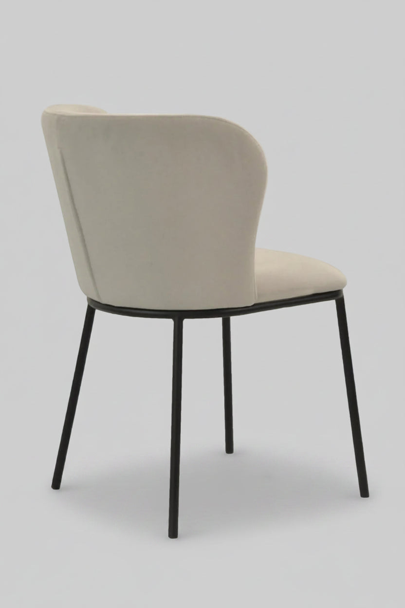 Clara Chair | Light Grey Mohair