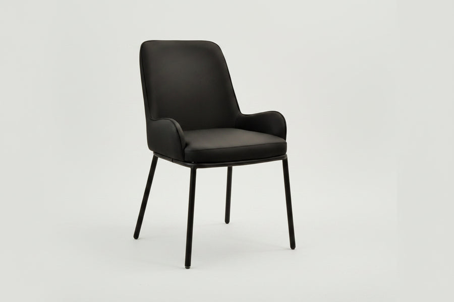 Ella Chair | Black Pu Leather