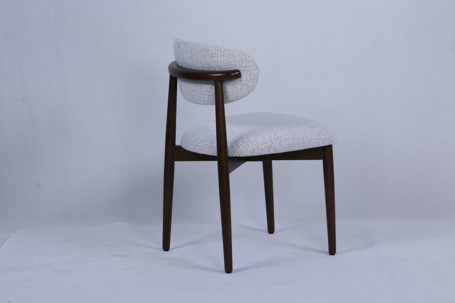Magnus Chair | Walnut Wood - Wheat Fabric