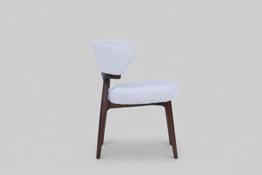 Nairobi Chair | Walnut Wood - Wheat Fabric
