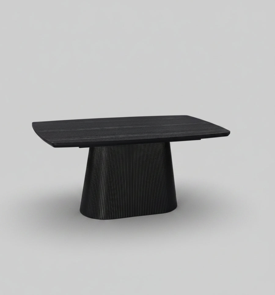 Artemis Table 180cm | Black Wood Top - Black Base