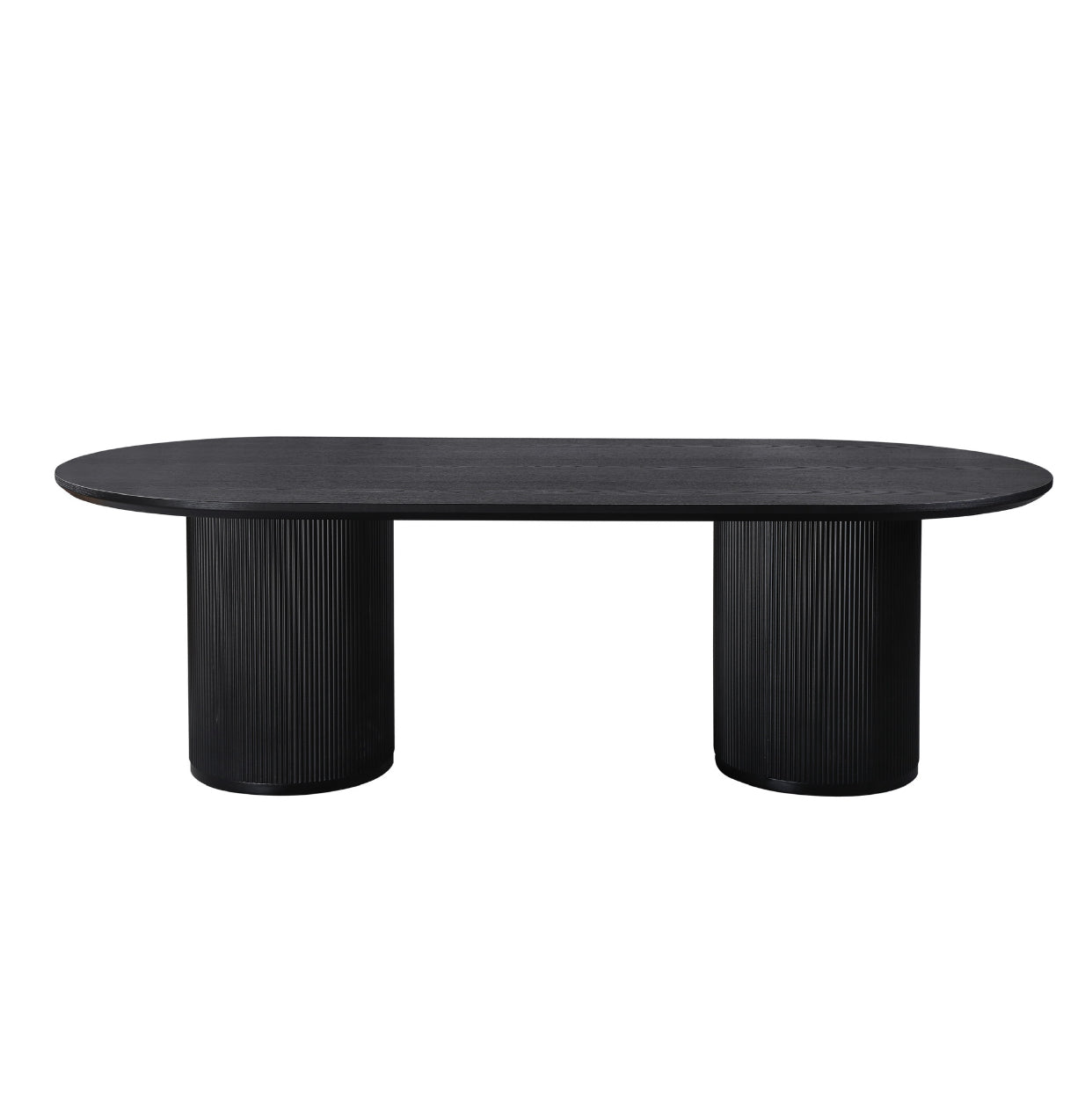 Grove Table 240cm | Black Wood Top - Black Base