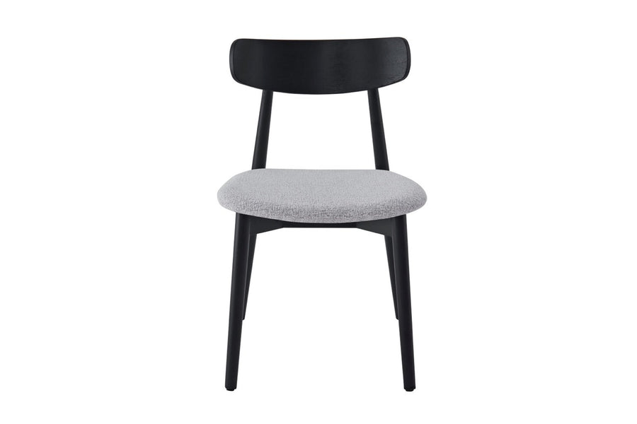 Havana Chair | Black - Glacier Grey Fabric