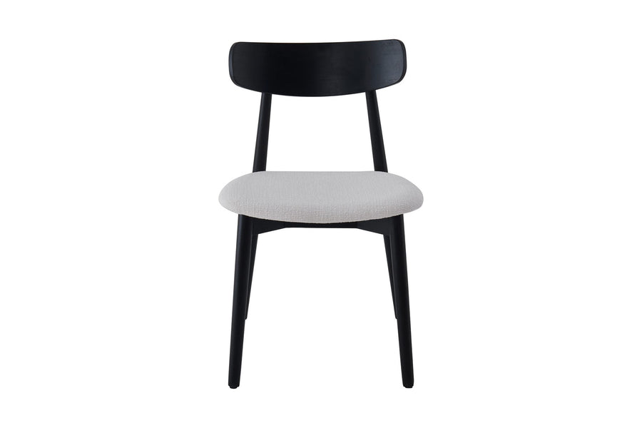 Havana Chair | Black - Ivory Fabric