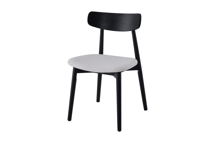 Havana Chair | Black - Ivory Fabric