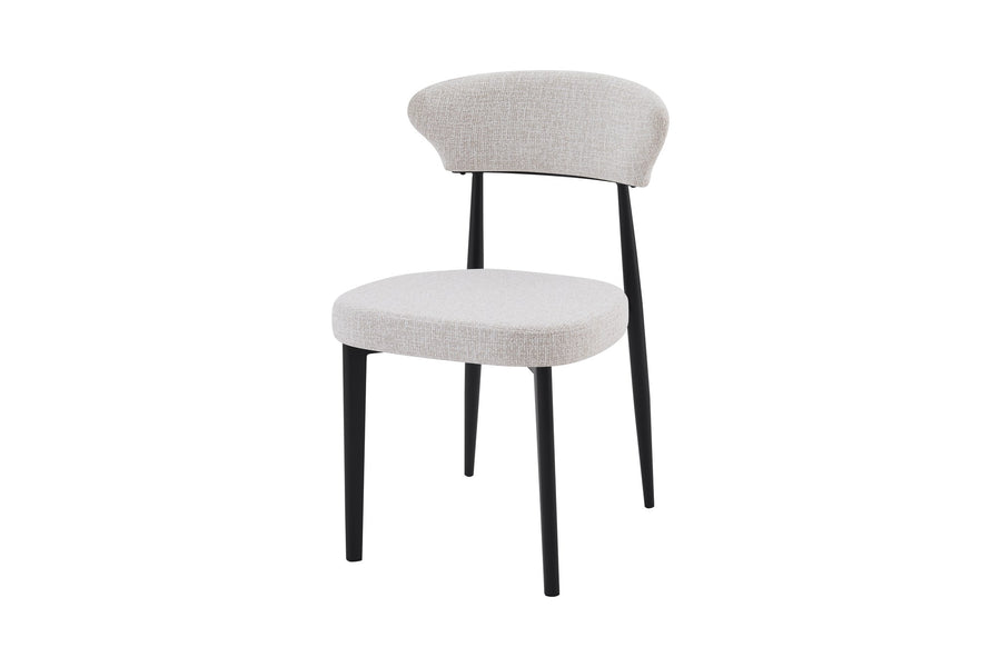 Jade Chair | Black - Natural Oat Fabric