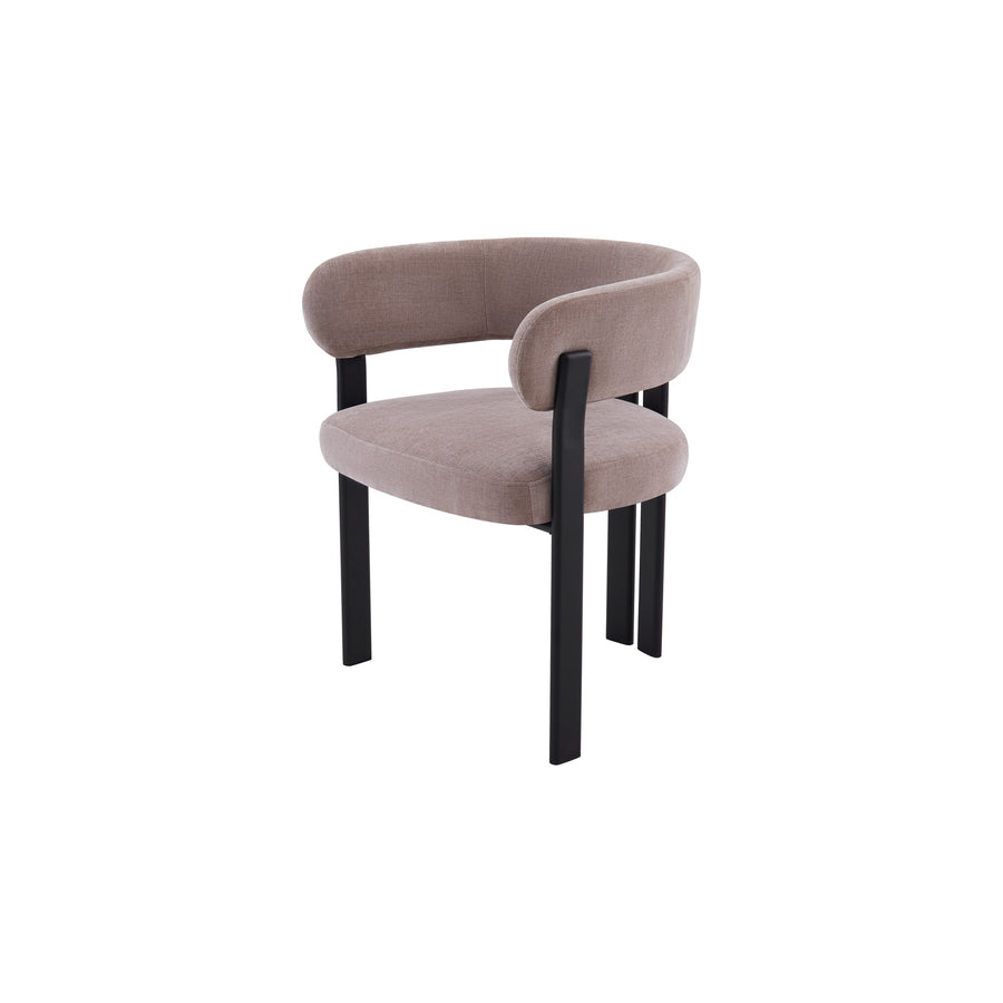 Mirenza Chair | Black - Hazelnut Fabric